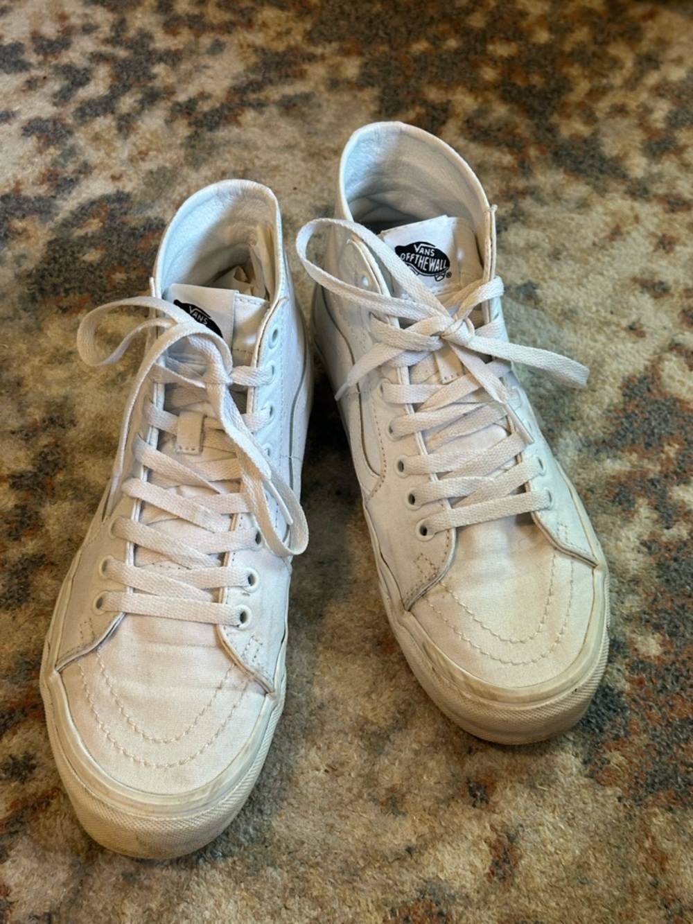 White Hightop Vans